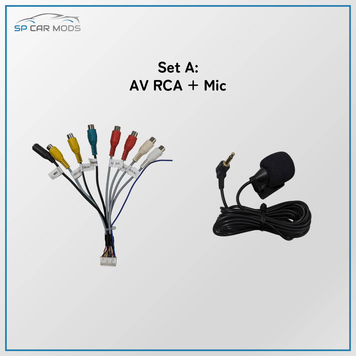 AV RCA / Mic / 4G SIM Card + Antenna Adapters for Android Players