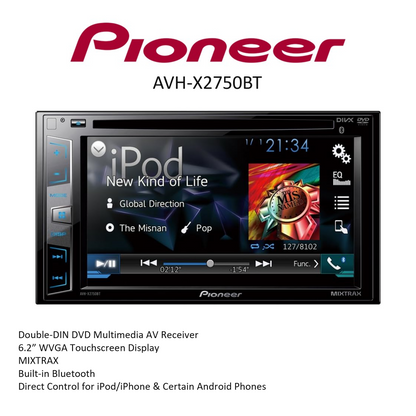 [REFURBISHED] Pioneer AVH-X2750BT 6.2" Multimedia Car Player Headunit